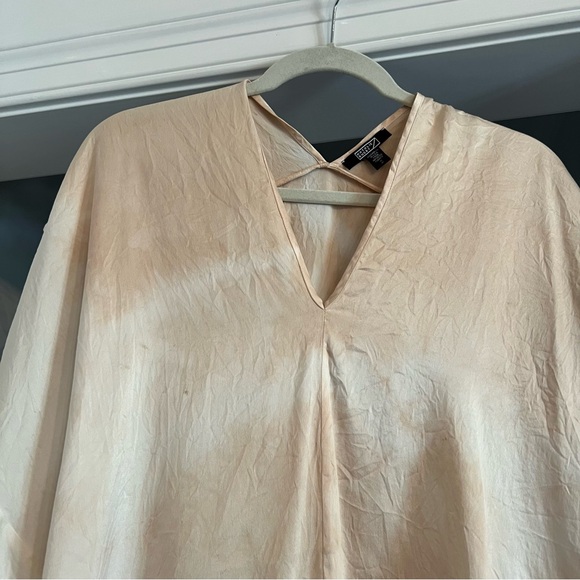 Silk Natalie Busby Pale Pink Blouse | S - Picture 3 of 8